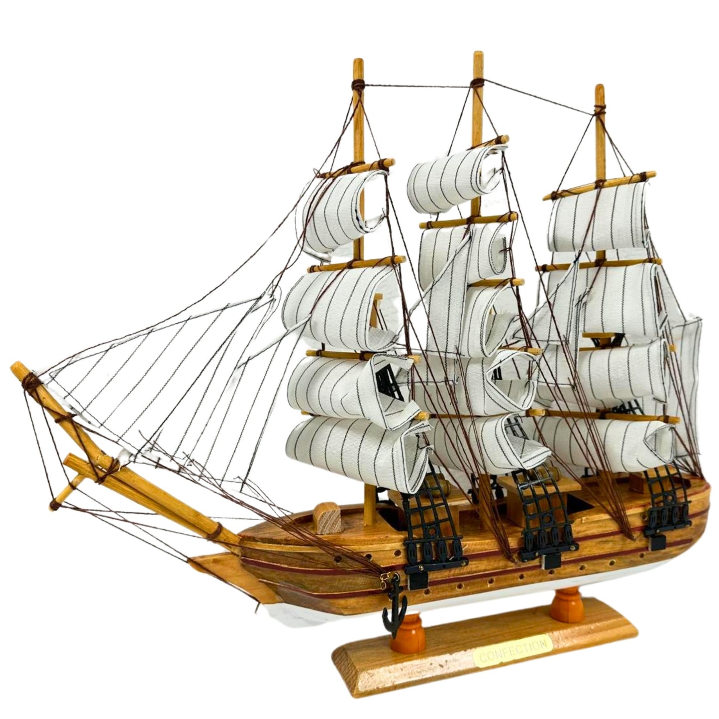 Confection Sailing Ship Model 1F – Handmade Wooden Display Ship 45 cm