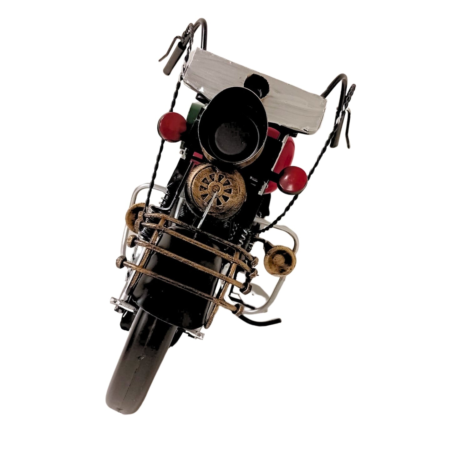 Handmade Vintage-Style Motorcycle Model | Large Display Collectible (Age 14+)