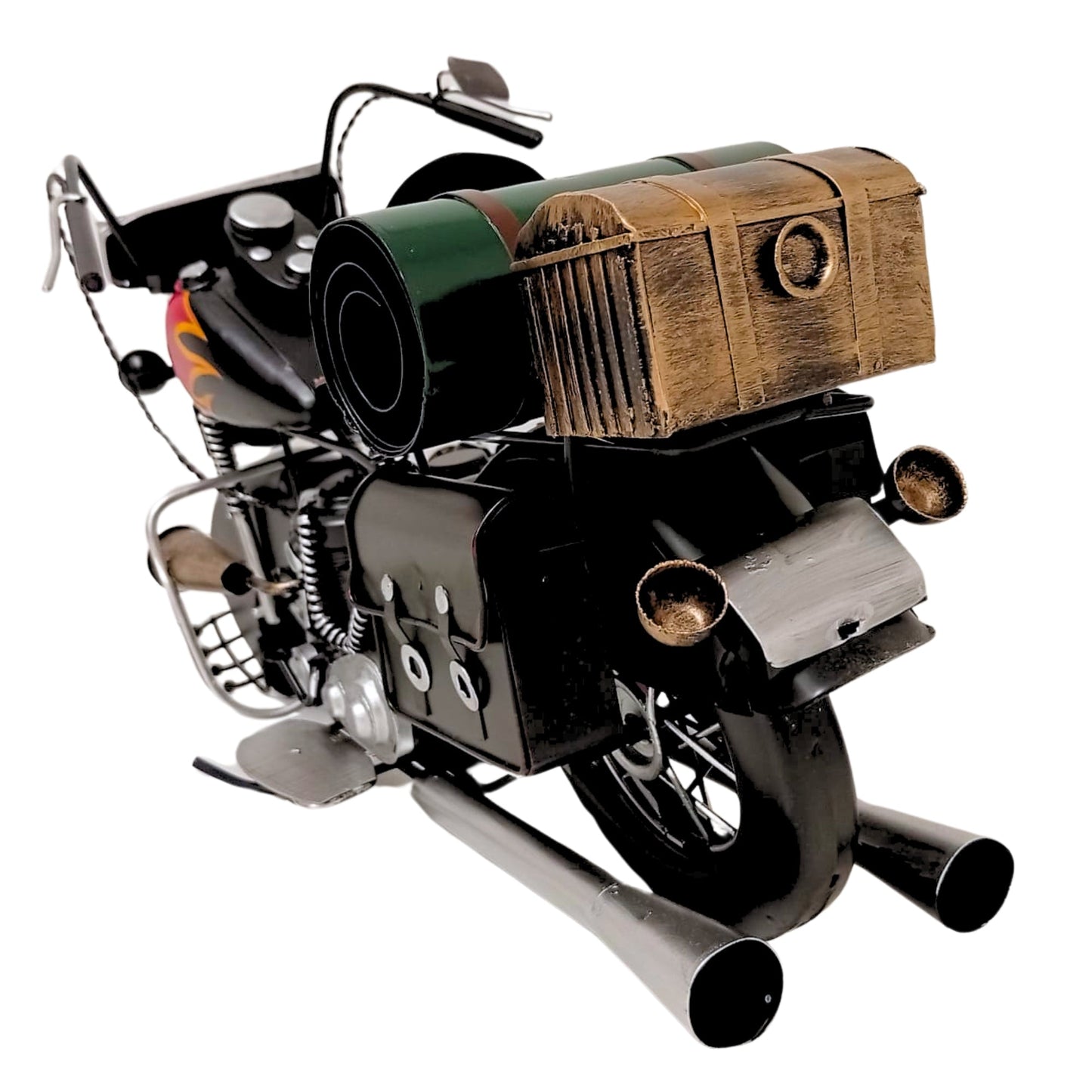 Handmade Vintage-Style Motorcycle Model | Large Display Collectible (Age 14+)