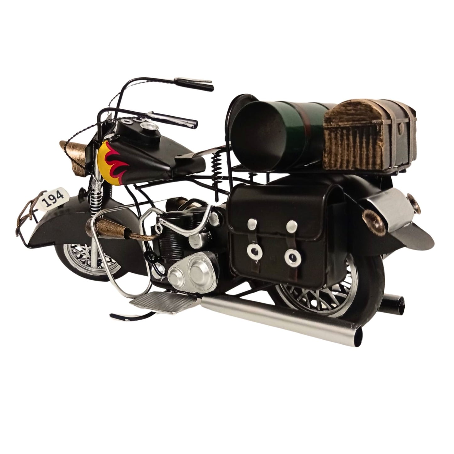 Large Assembled Motorcycle Model | Vintage Motorbike Display Piece | Home or Office - Authentic Replicas & Models