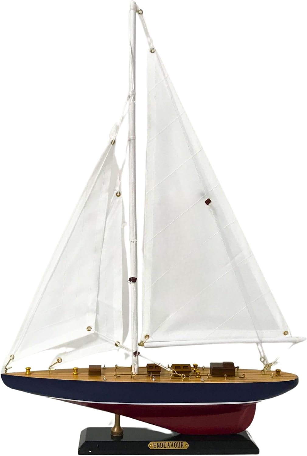 Wooden Sailboat Model – Handcrafted Nautical Yacht Replica (4 Sizes Available)