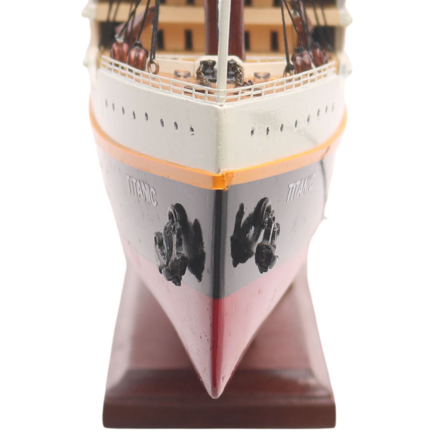 RMS Titanic Wooden Model Ship With Lights - Handcrafted Mahogany & Acacia 60 cm