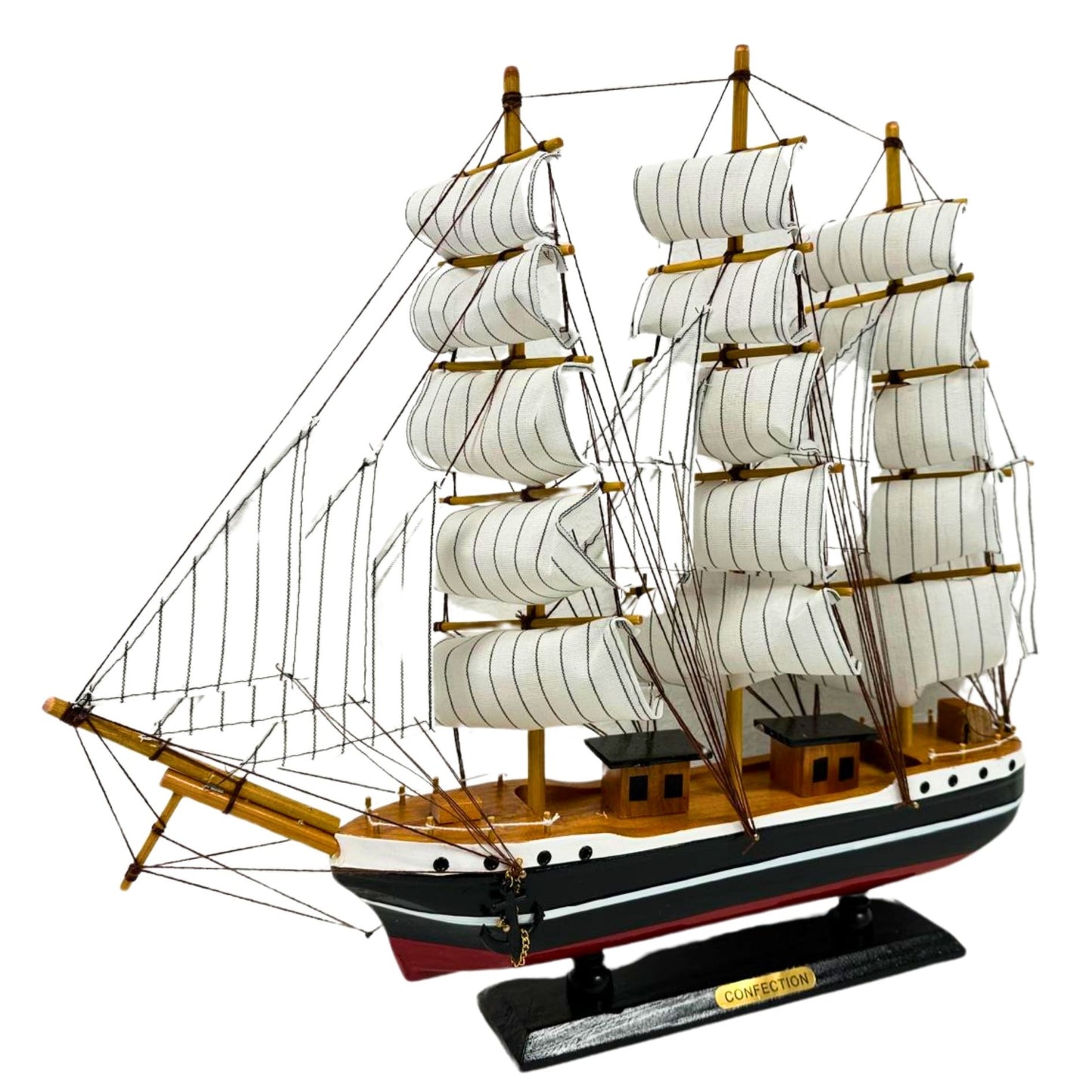 Confection Sailing Ship Model 1E – Handmade Wooden Display Ship 50 cm