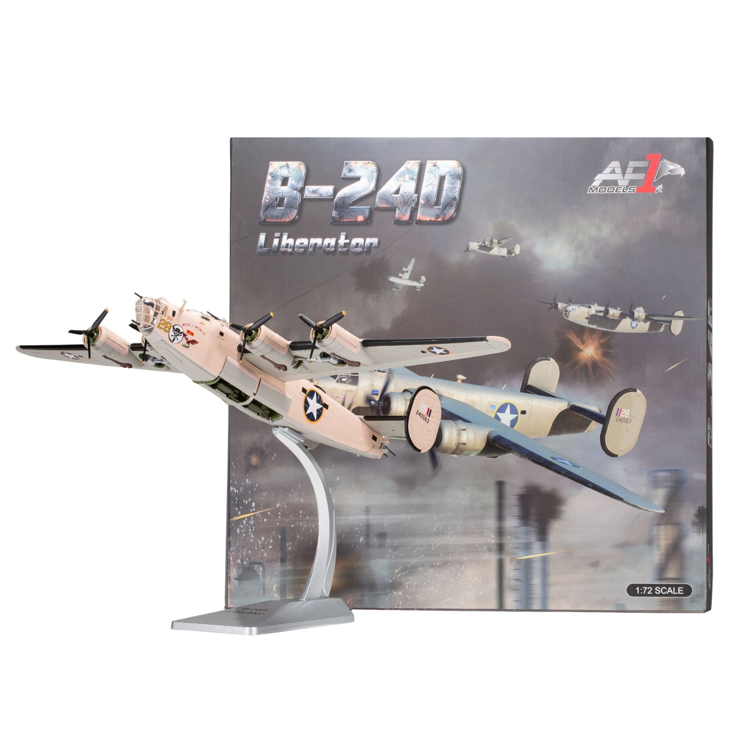 B-24D Liberator – WWII Bomber Diecast Model 1:72