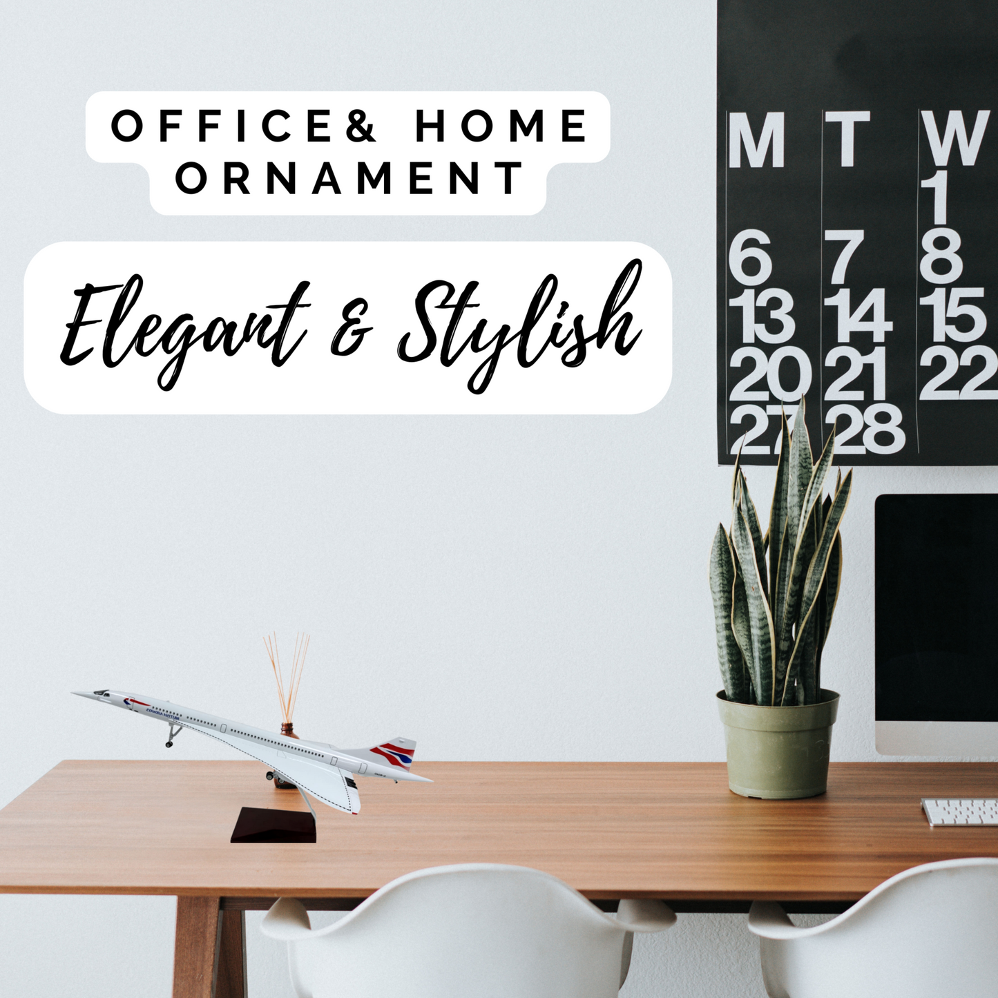 Concorde British Airways BA Diecast Model – Large Scale, Christmas Gift with Display Stand - Authentic Replicas & Models