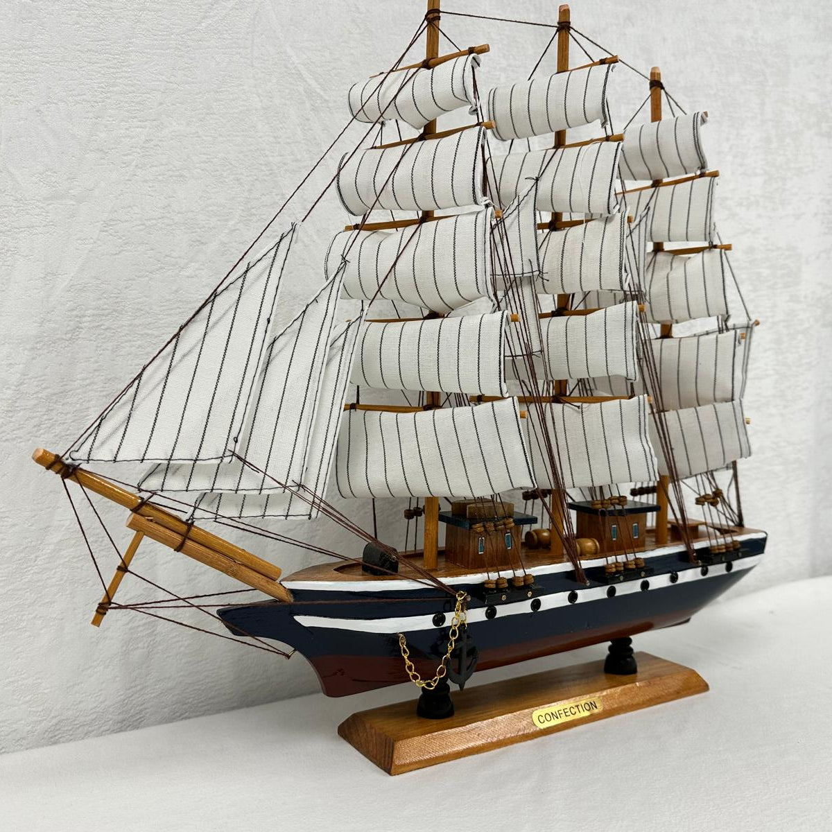 Confection Sailing Ship Model 1M – Handmade Wooden Display Ship 48 cm