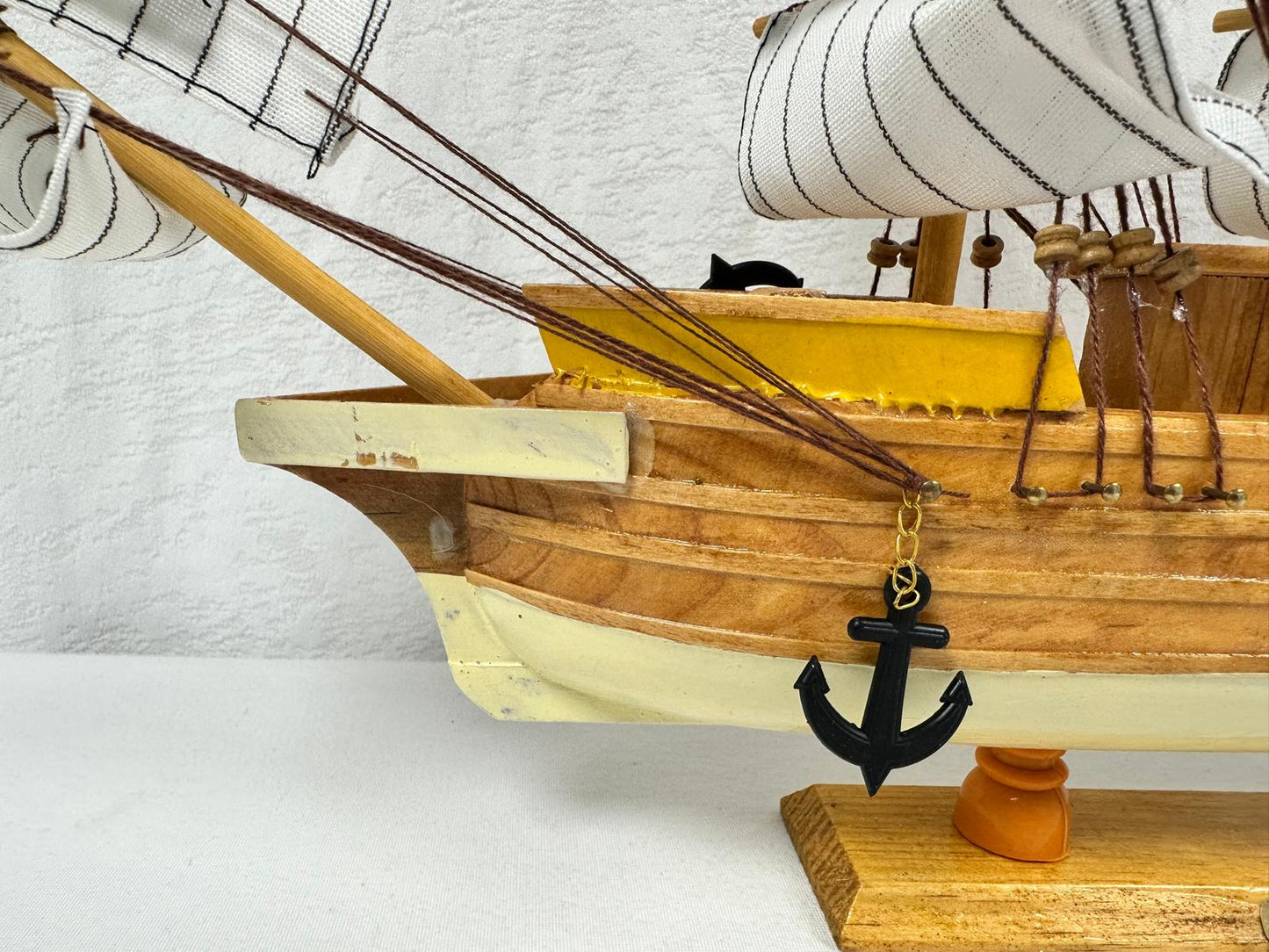 Handmade Confection Model Sea Ship 1G – 38cm with Display Stand, Fully Assembled - Authentic Replicas & Models