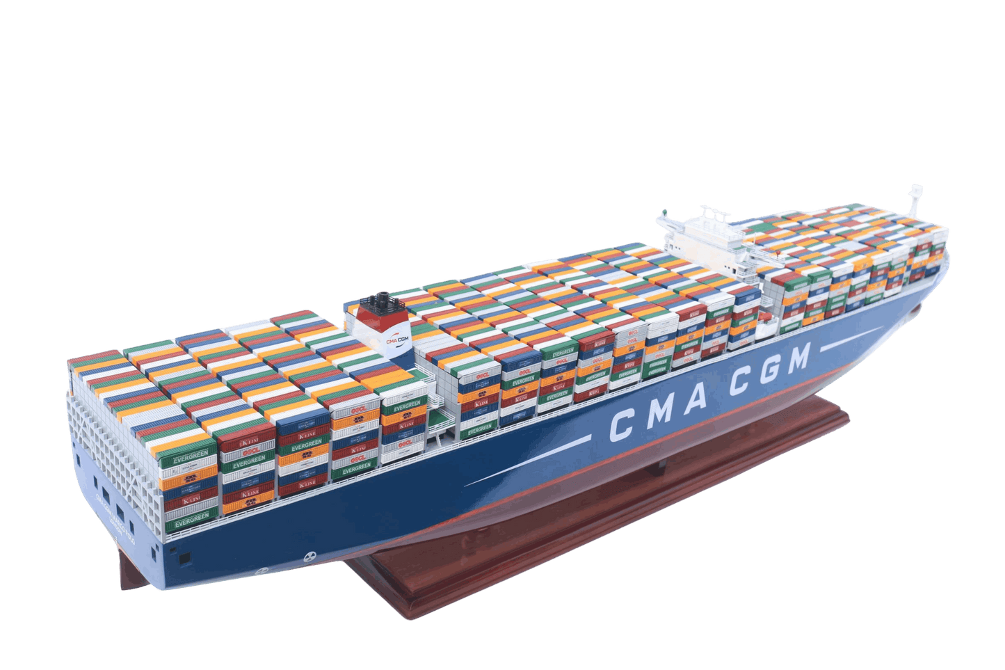 Marco Polo Wooden Ship Model | 71cm Ocean Container Vessel