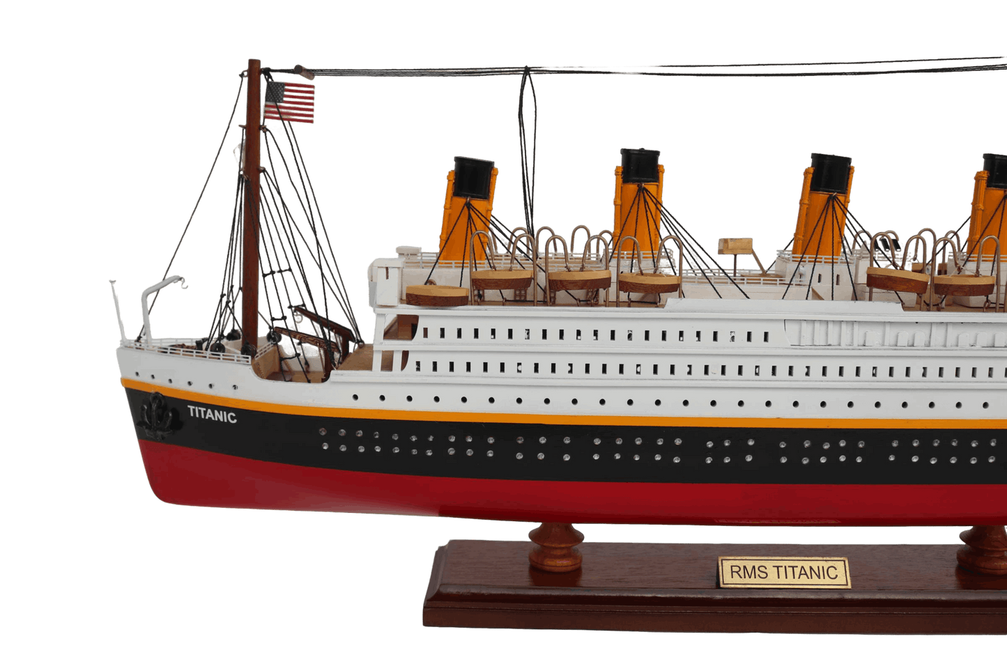 RMS Titanic Wooden Ship Model – 60cm | Handcrafted Mahogany & Acacia