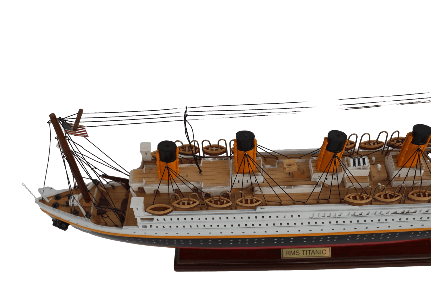 RMS Titanic Wooden Ship Model – 60cm | Handcrafted Mahogany & Acacia