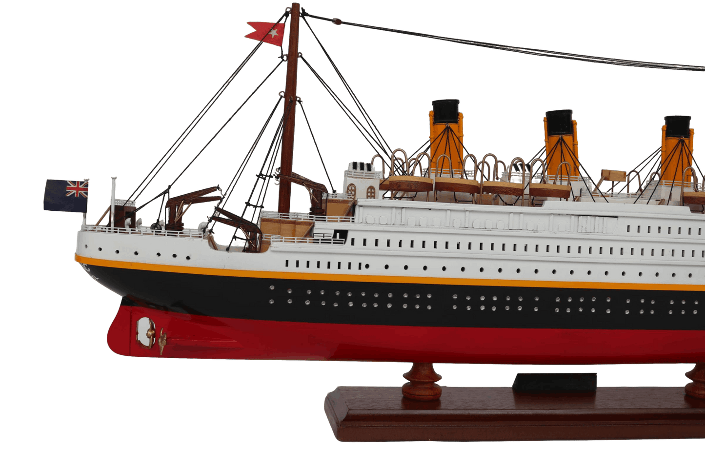 RMS Titanic Wooden Ship Model – 60cm | Handcrafted Mahogany & Acacia