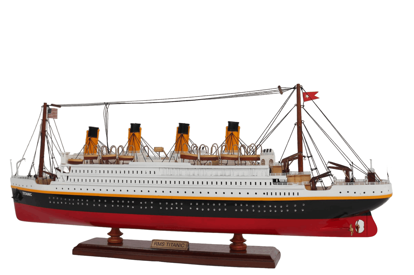 RMS Titanic Wooden Ship Model – 60cm | Handcrafted Mahogany & Acacia
