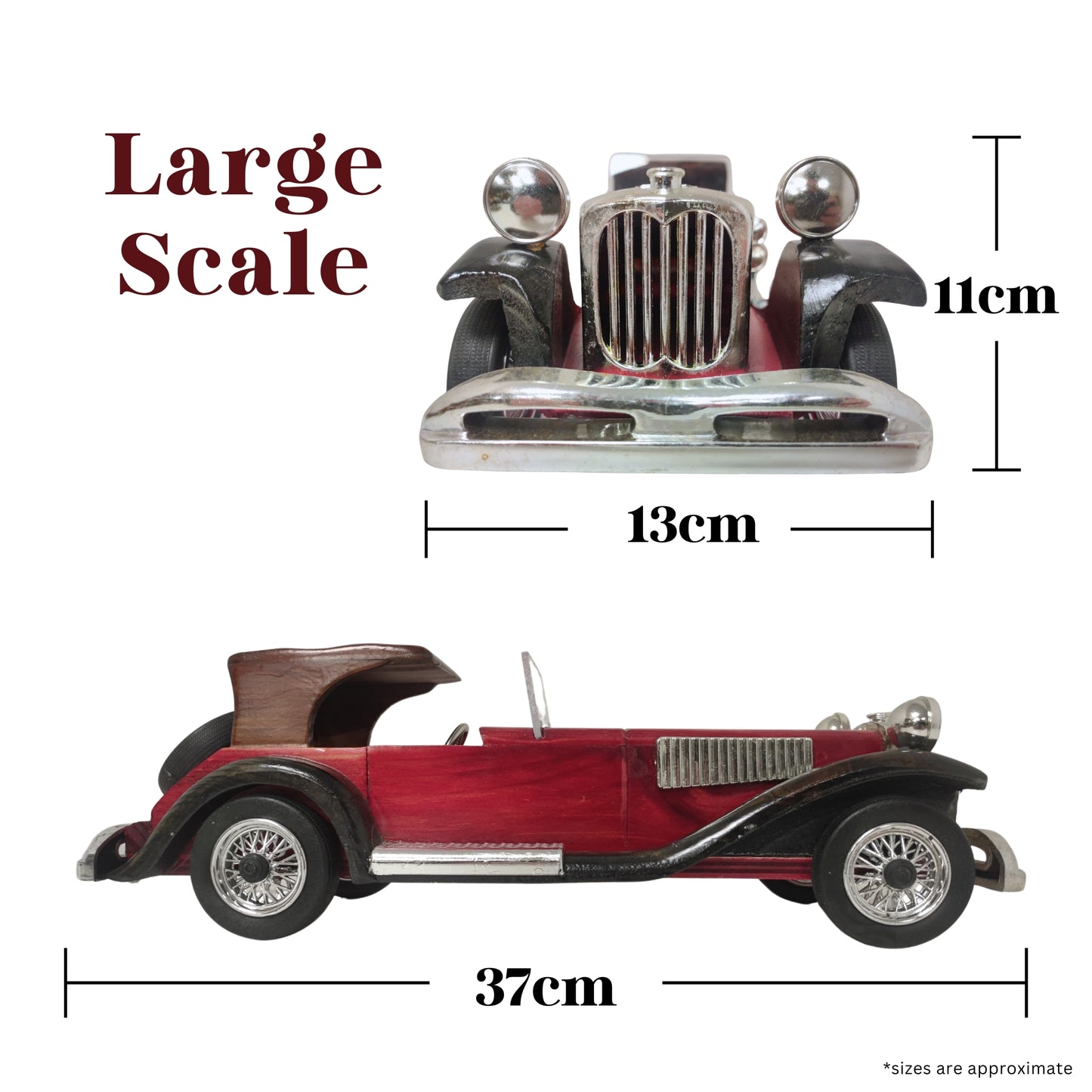 Imperial Model Car Handcrafted Wooden Classic - Authentic Replicas & Models