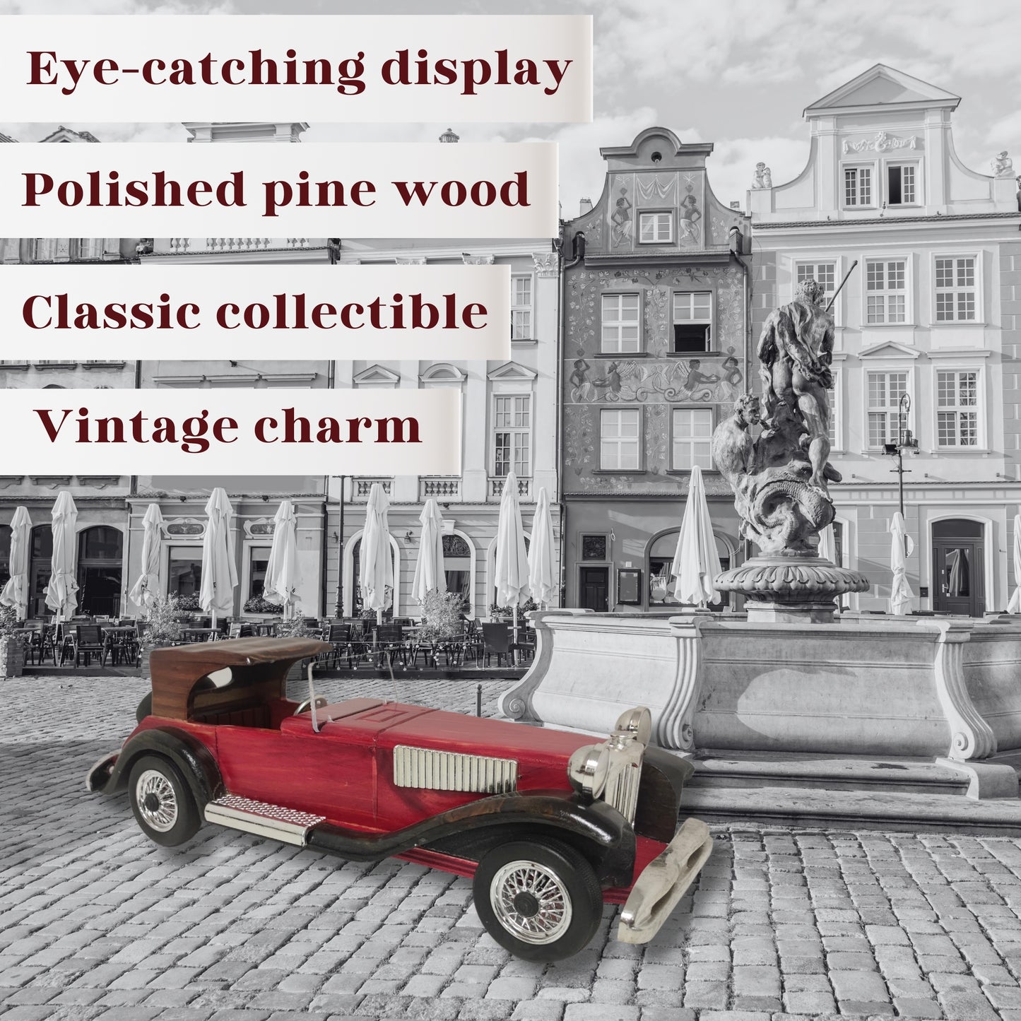Imperial Model Car Handcrafted Wooden Classic - Authentic Replicas & Models