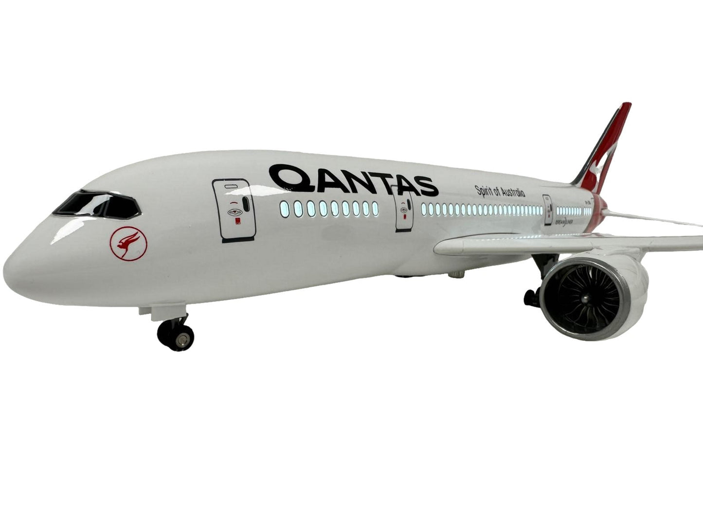 Qantas 787 Boeing Model Plane Large Scale Ideal Gift With Stand - Authentic Replicas & Models