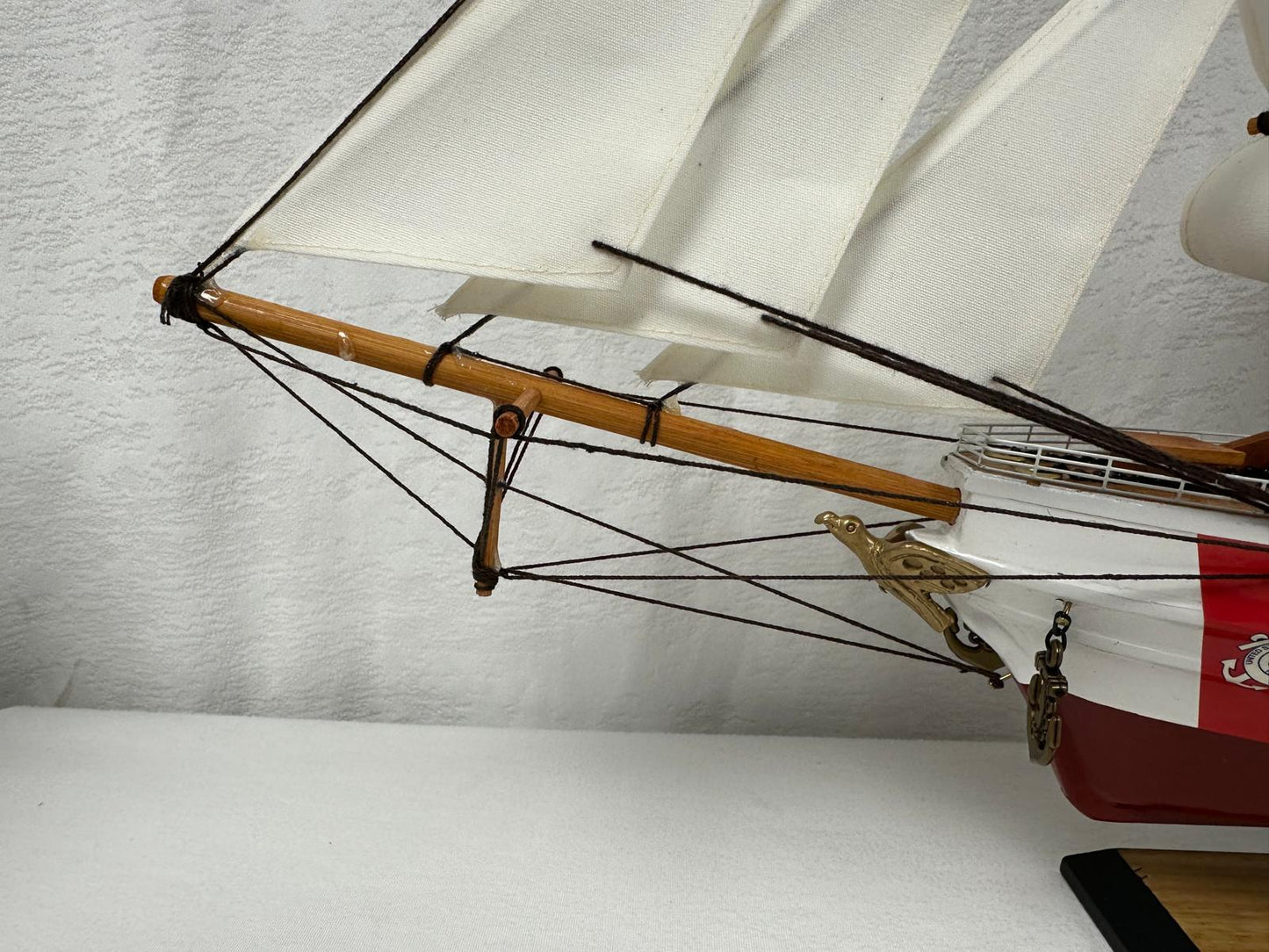 US Coast Guard Model Ship 1H – 65cm Length, Fully Assembled with Stand - Authentic Replicas & Models