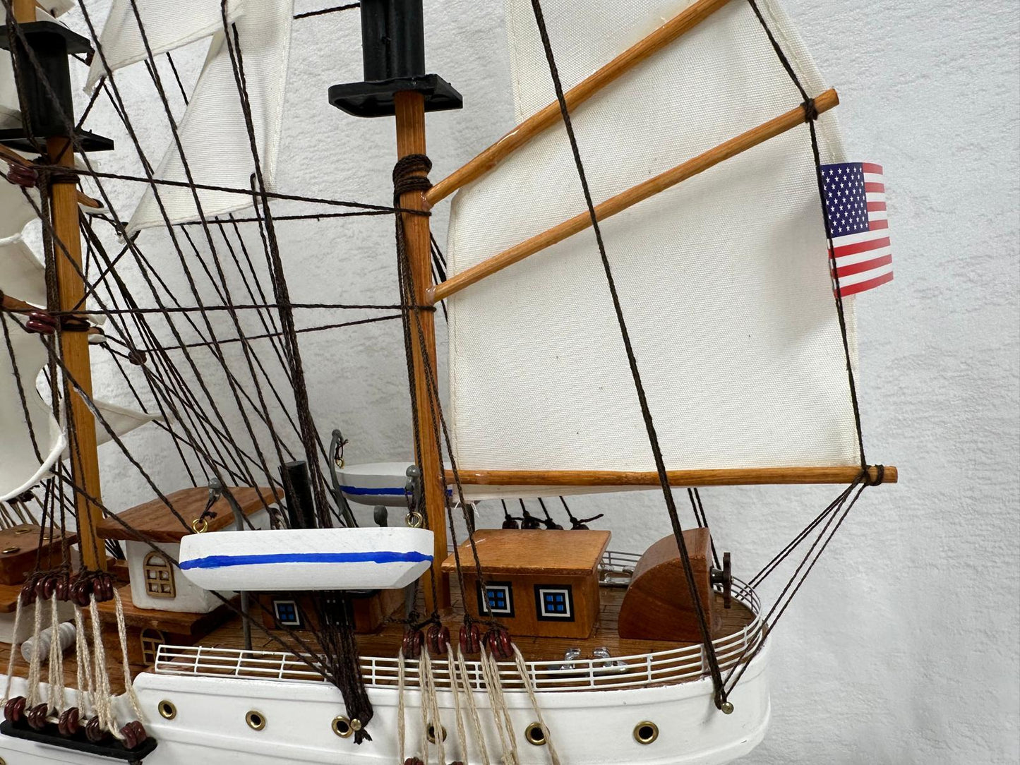 US Coast Guard Model Ship 1H – 65cm Length, Fully Assembled with Stand - Authentic Replicas & Models
