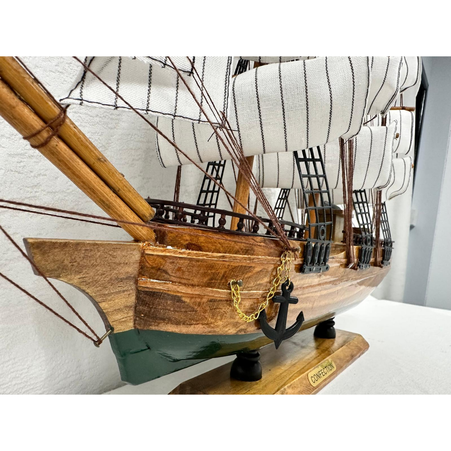 Confection Sailing Ship Model 2C – Handmade Wooden Display Ship 49 cm