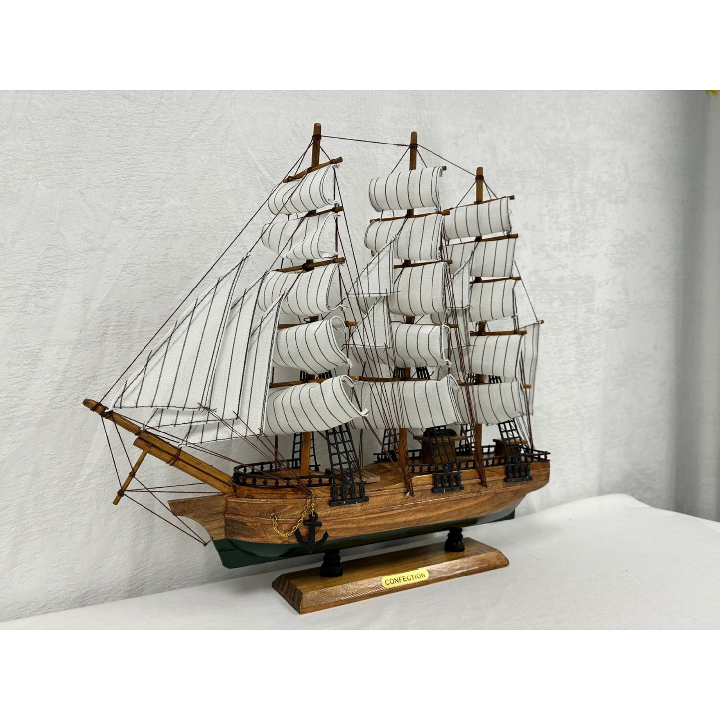 Confection Sailing Ship Model 2C – Handmade Wooden Display Ship 49 cm