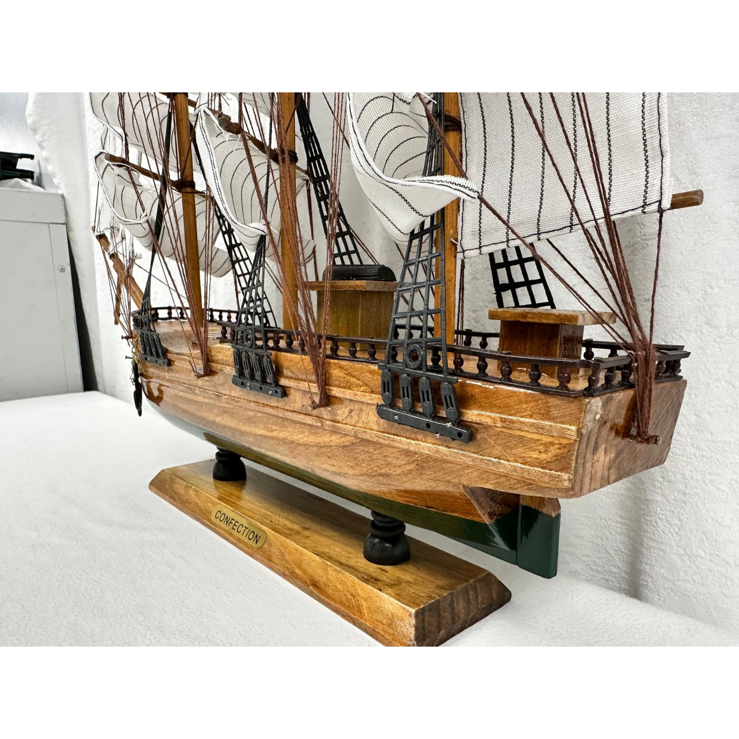 Confection Sailing Ship Model 2C – Handmade Wooden Display Ship 49 cm