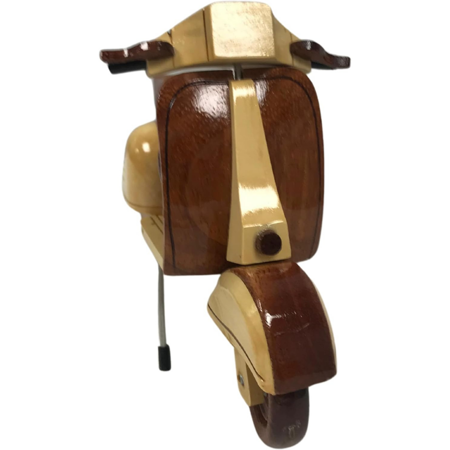 Handmade Wooden Vespa Model – Retro Scooter Decor 22 cm