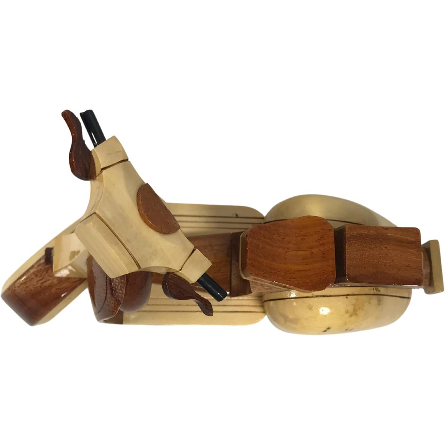 Handmade Wooden Vespa Model – Retro Scooter Decor 22 cm