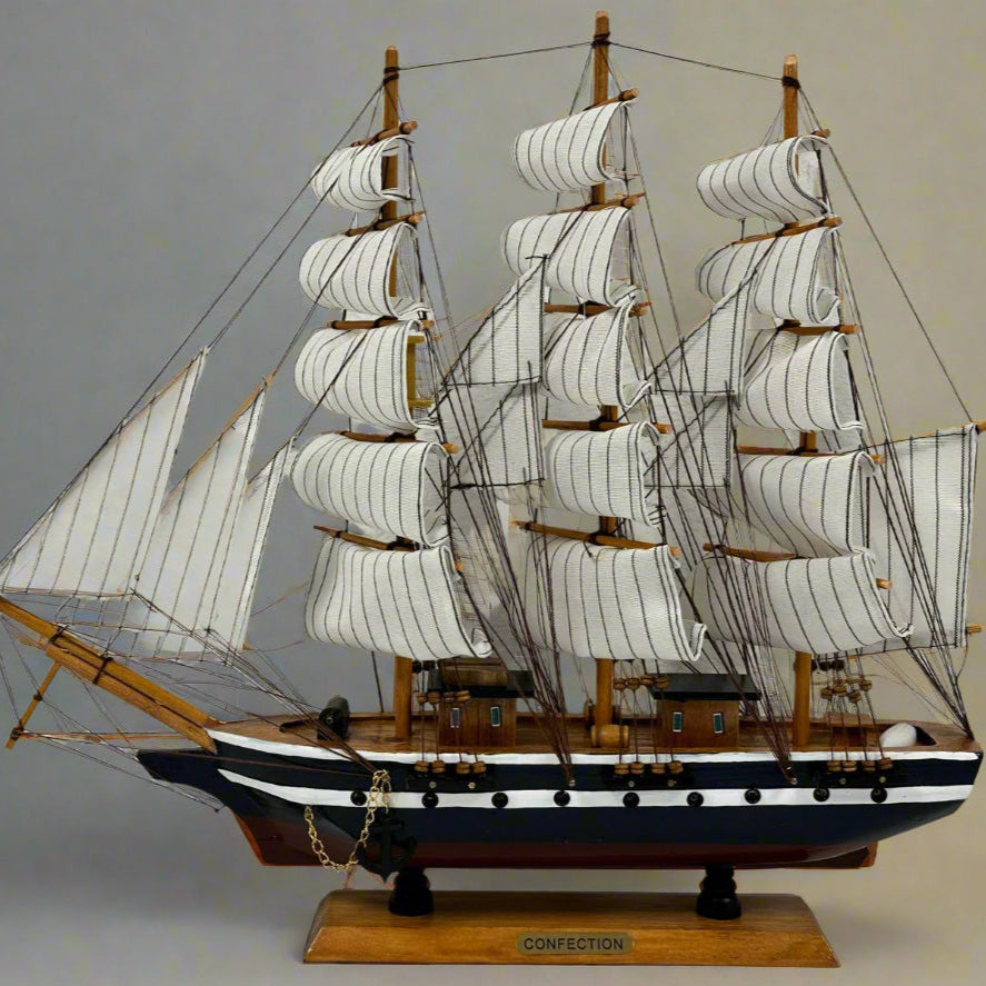 Confection Sailing Ship Model 1M – Handmade Wooden Display Ship 48 cm