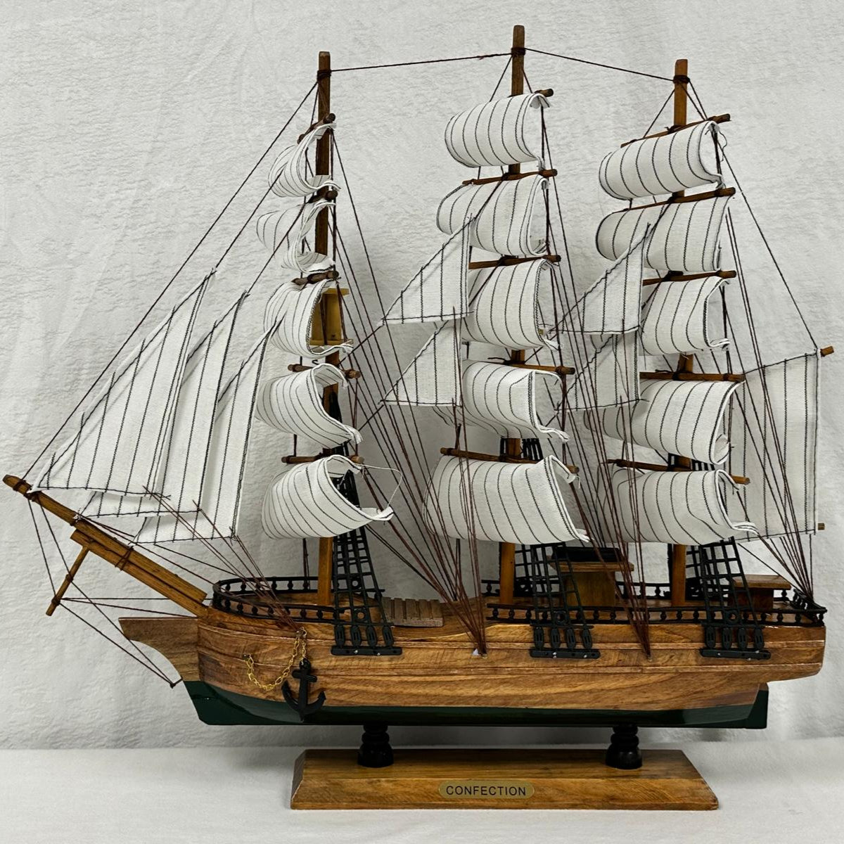 Confection Sailing Ship Model 2C – Handmade Wooden Display Ship 49 cm