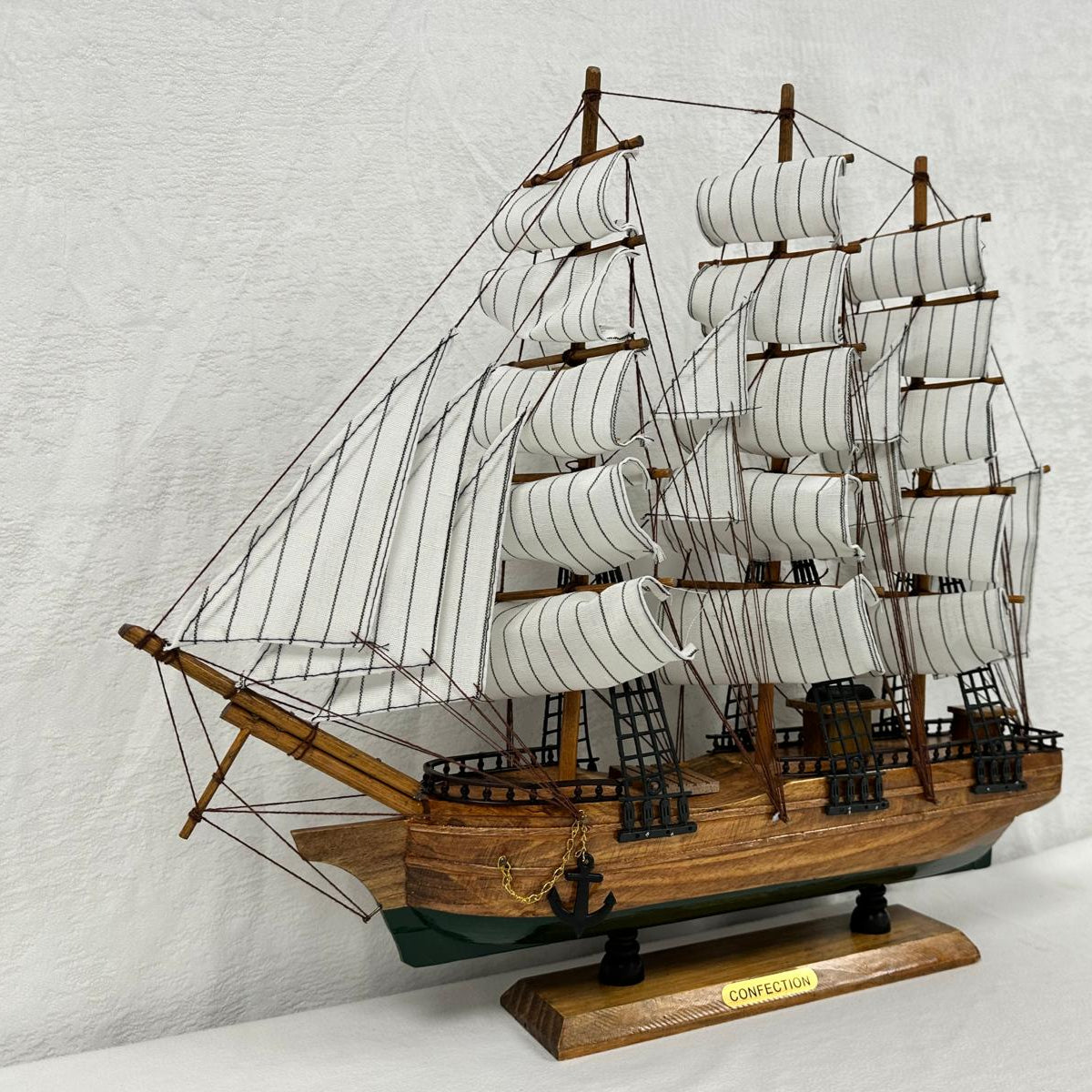 Confection Sailing Ship Model 2C – Handmade Wooden Display Ship 49 cm