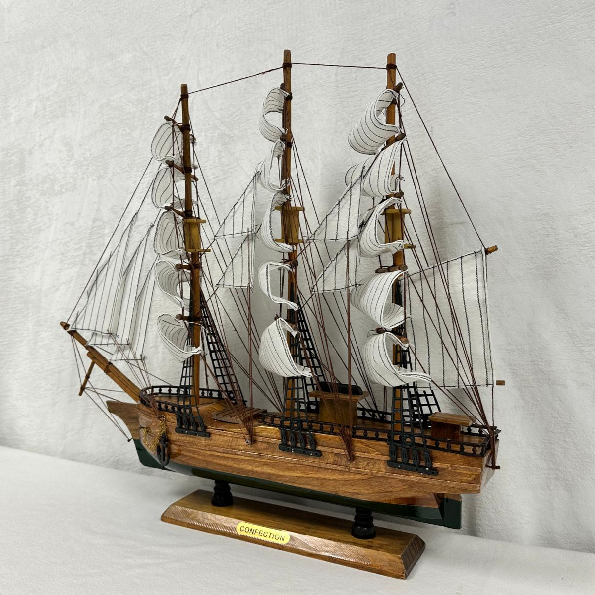 Confection Sailing Ship Model 2C – Handmade Wooden Display Ship 49 cm