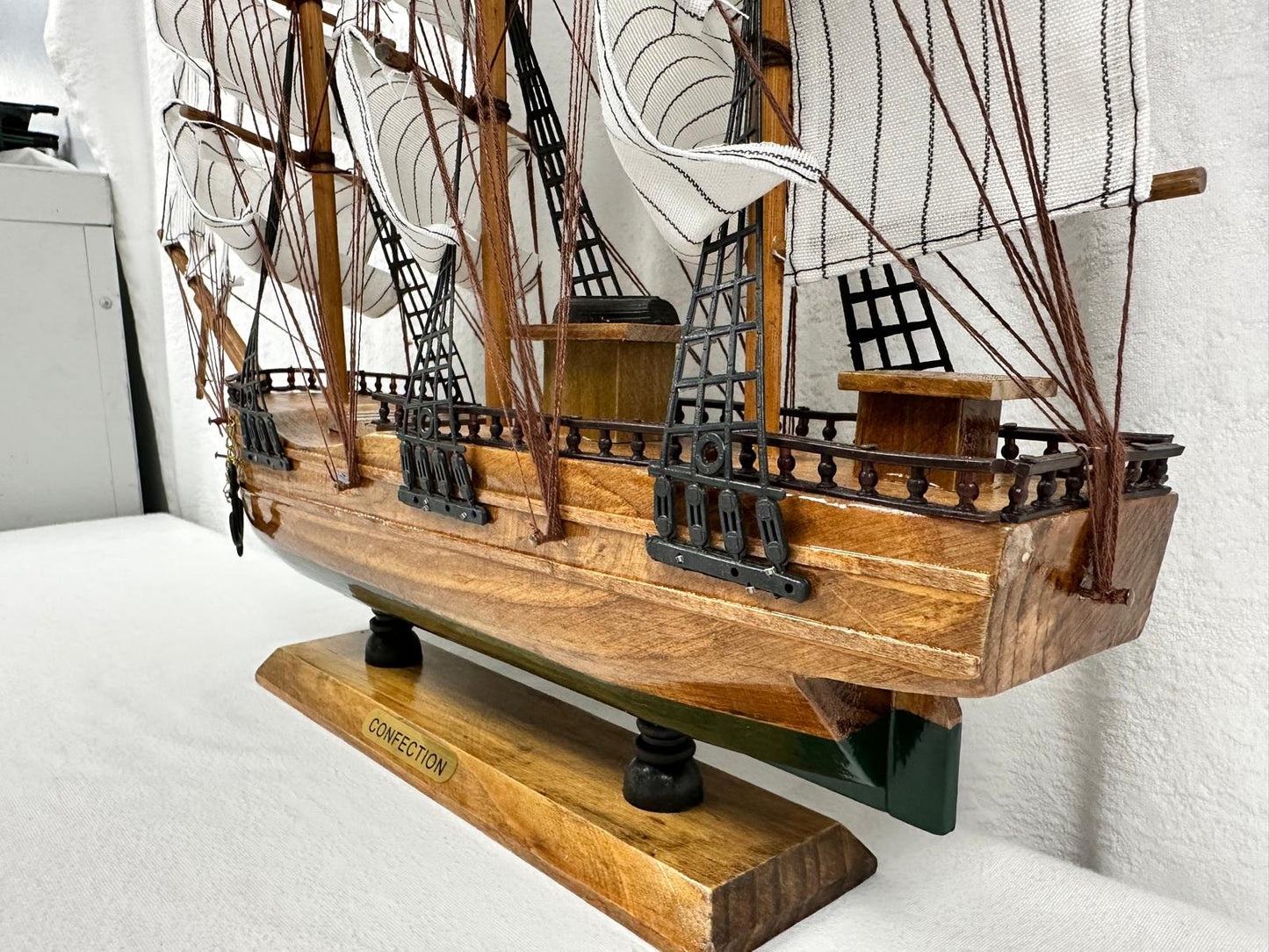 Confection Sailing Ship Model 2C – Handmade Wooden Display Ship 49 cm