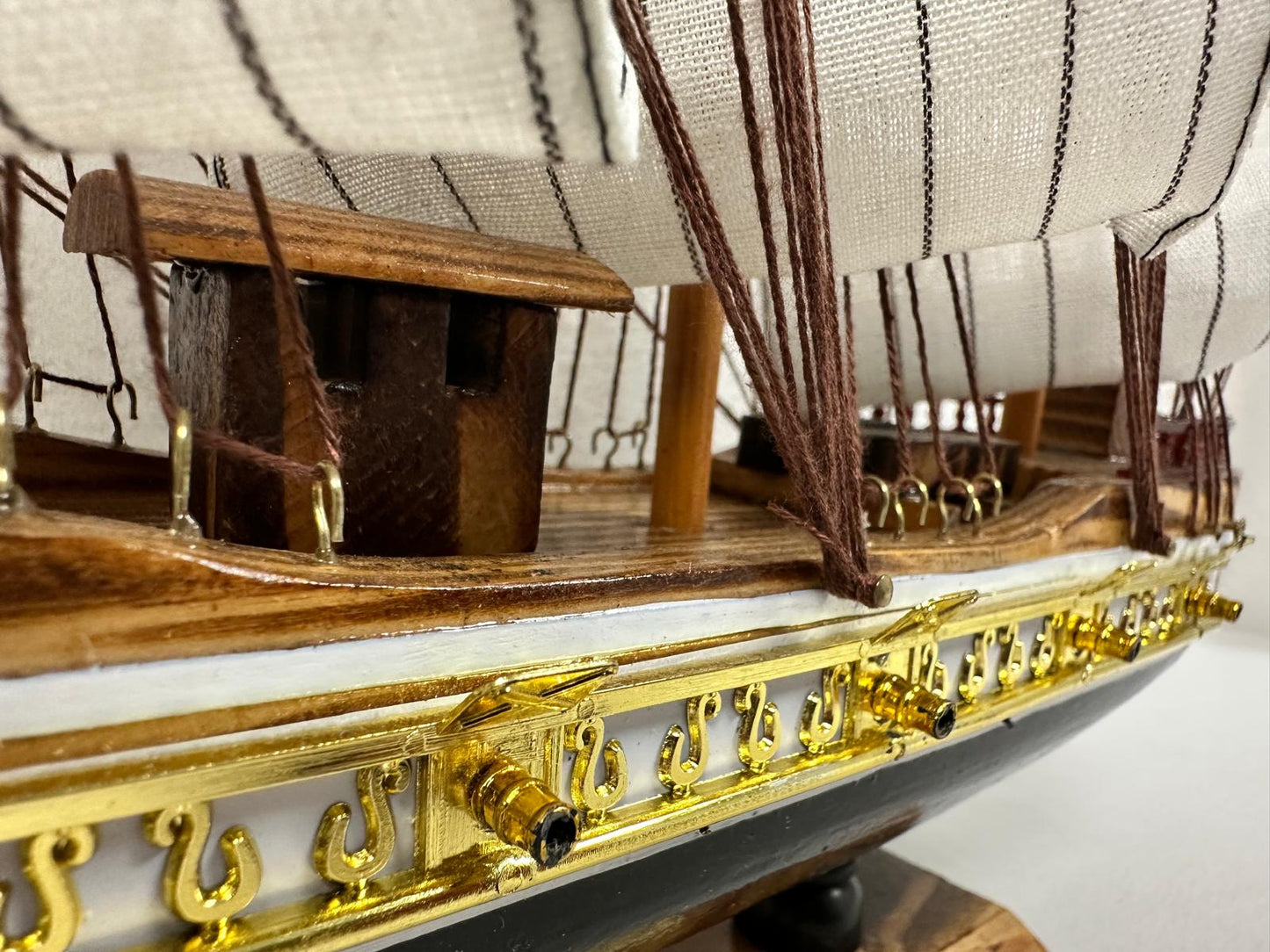 Confection Sailing Ship Model 1D Handmade Wooden Display Ship 44 cm