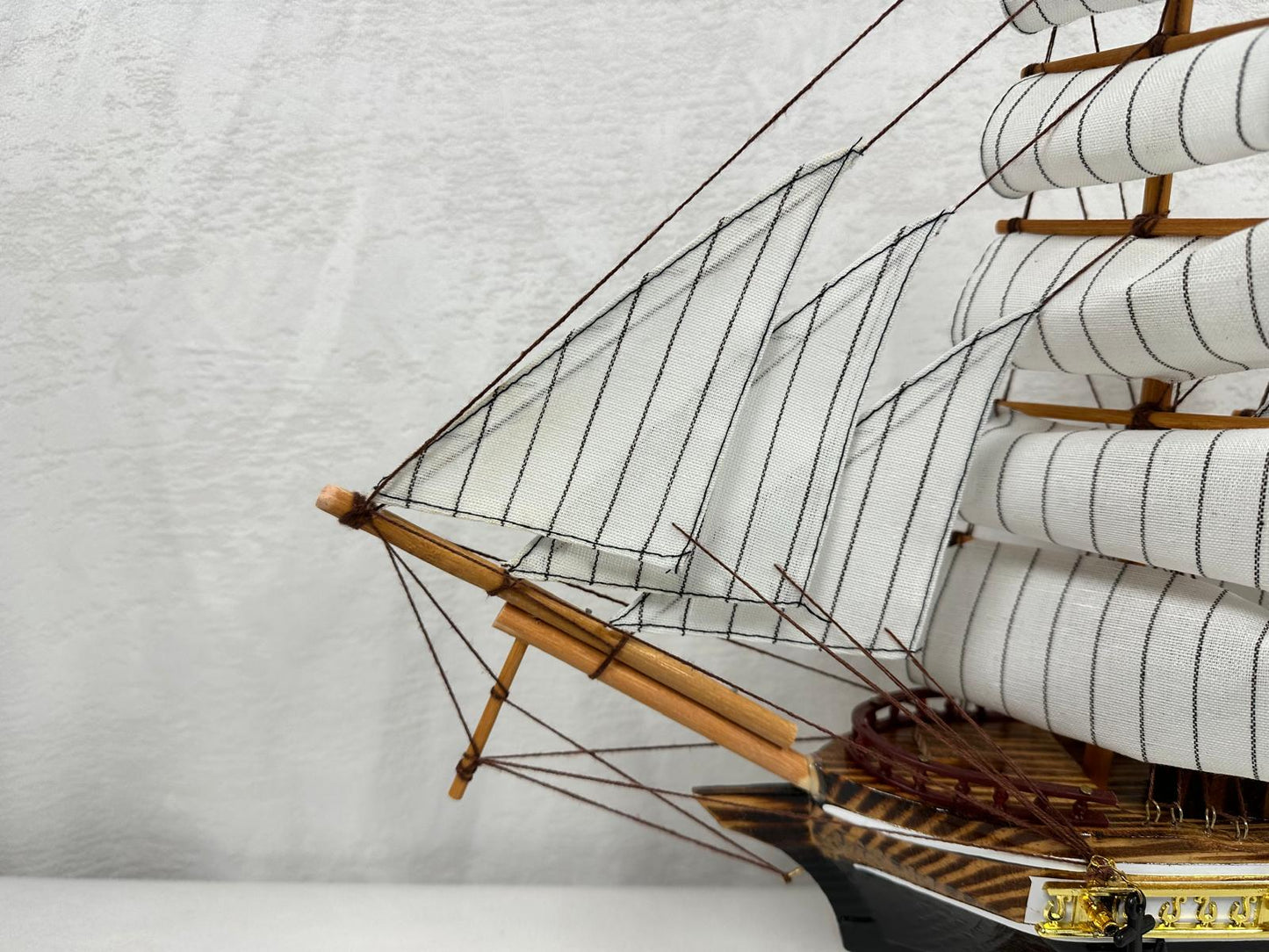 Confection Sailing Ship Model 1D Handmade Wooden Display Ship 44 cm