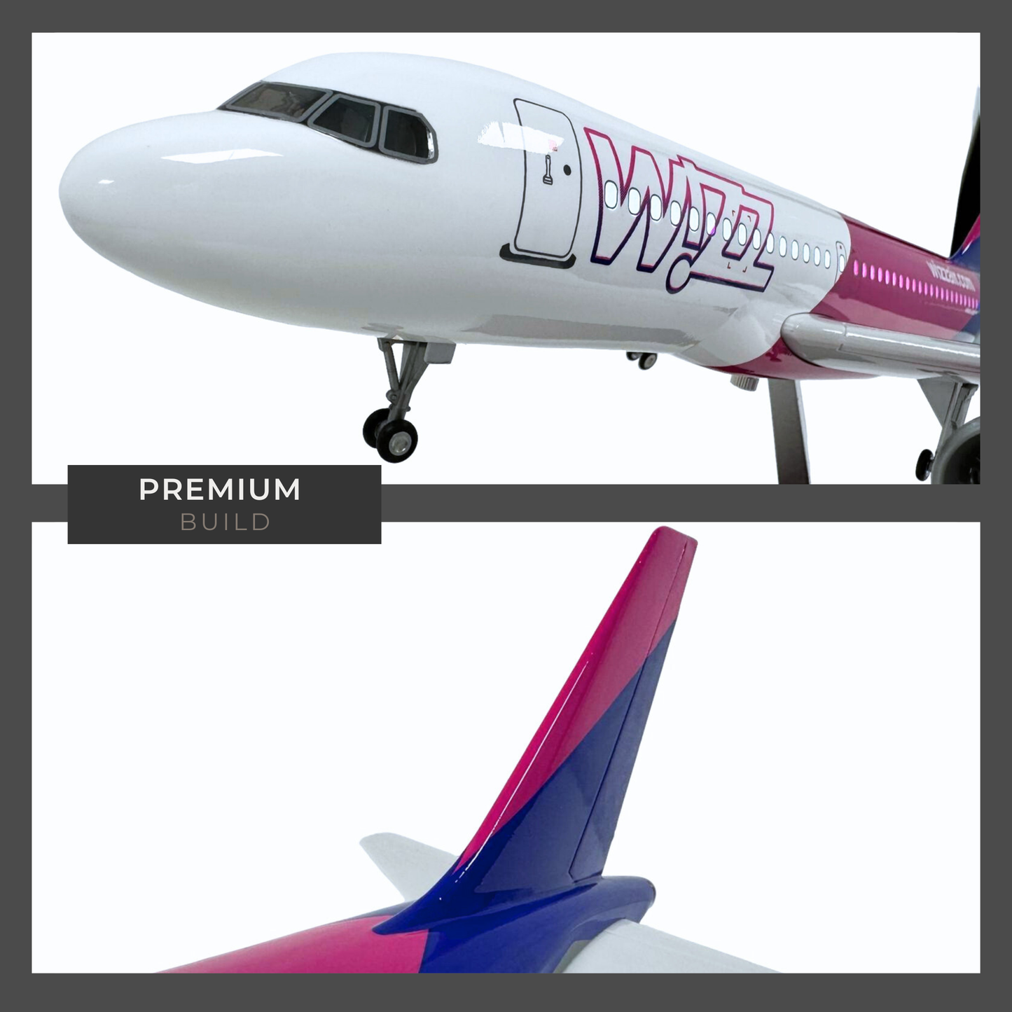 Wizzair A320 Airbus Model Plane Quality Large Scale Ideal Gift - Authentic Replicas & Models