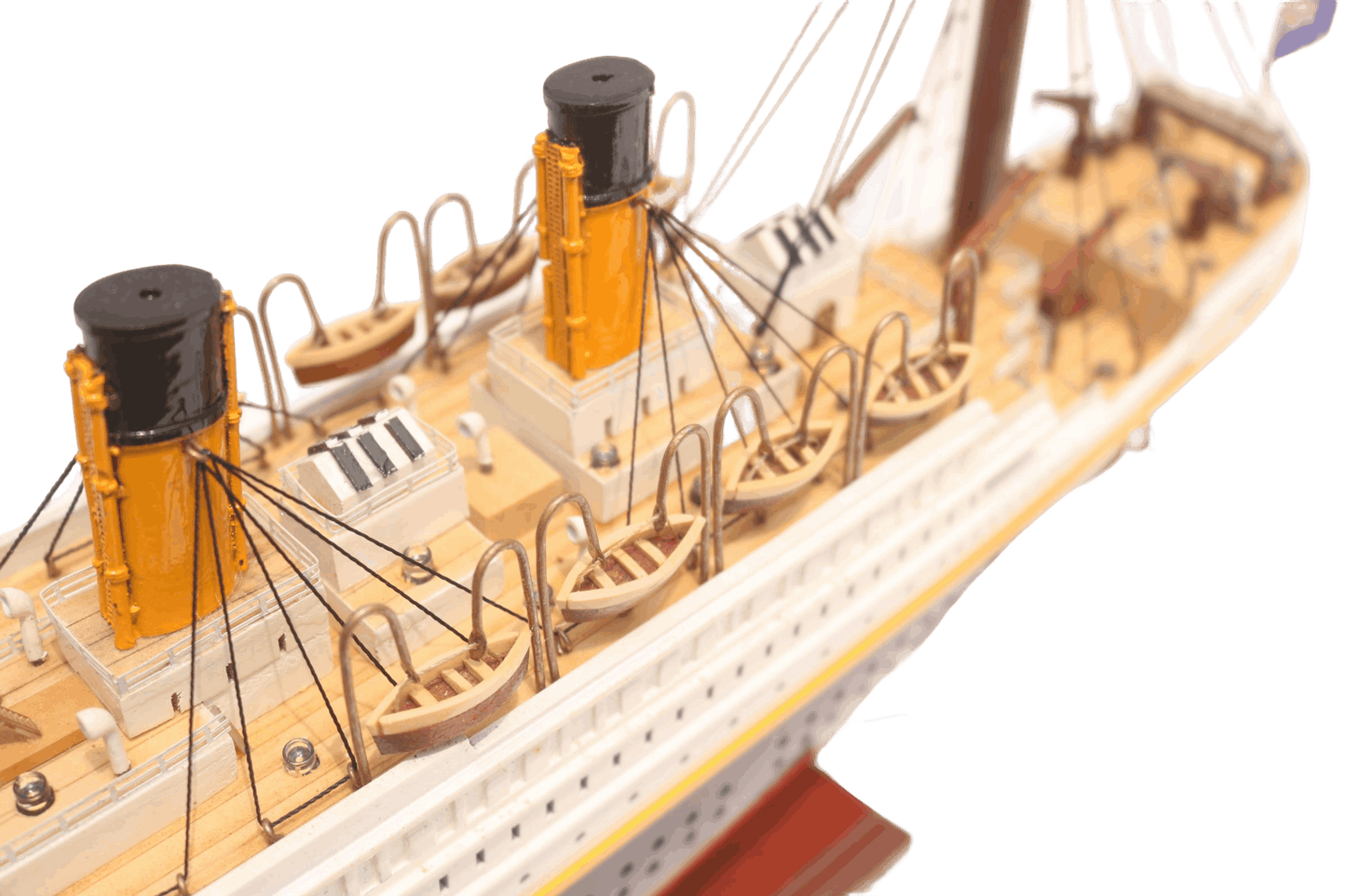 Titanic ship model wooden construction 60cm long