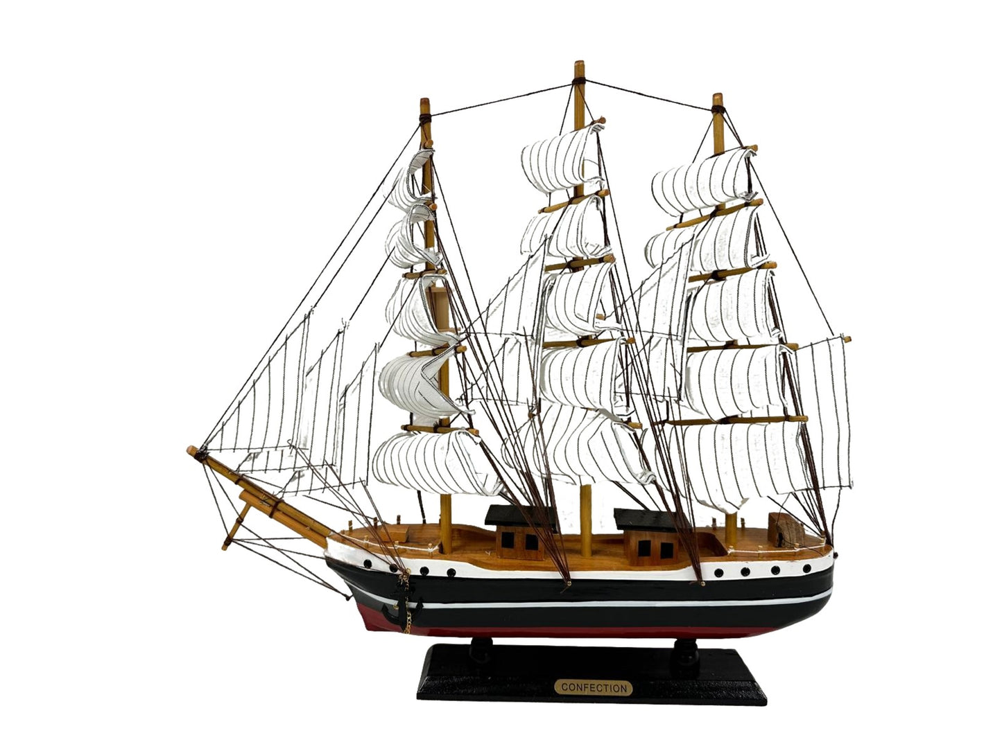 Confection Sailing Ship Model 1E – Handmade Wooden Display Ship 50 cm