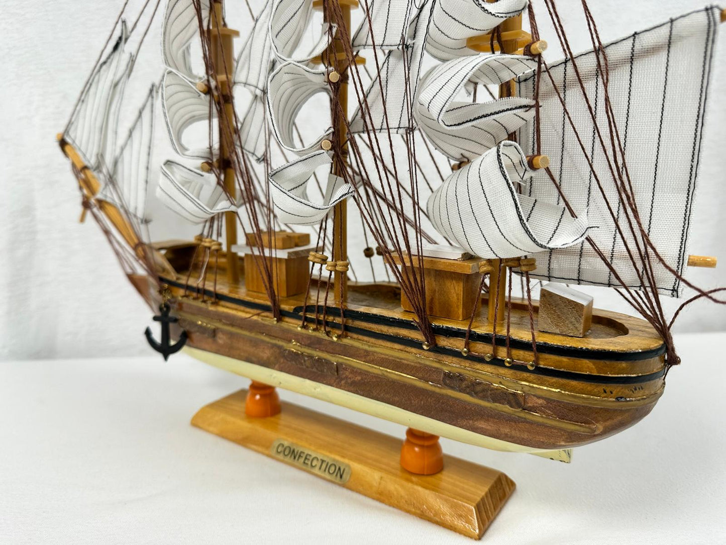 Confection Sailing Ship Model 1C – Handmade Wooden Display Ship 45 cm