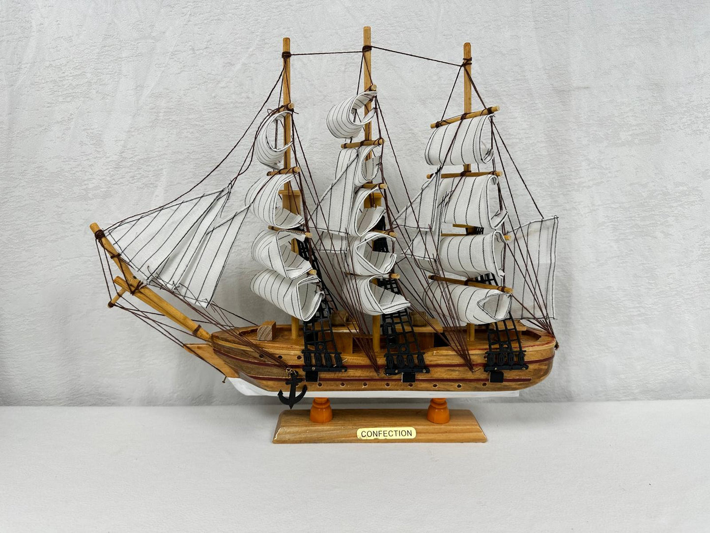 Confection Sailing Ship Model 1F – Handmade Wooden Display Ship 45 cm