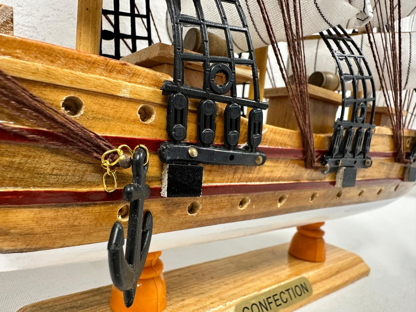 Confection Sailing Ship Model 1F – Handmade Wooden Display Ship 45 cm