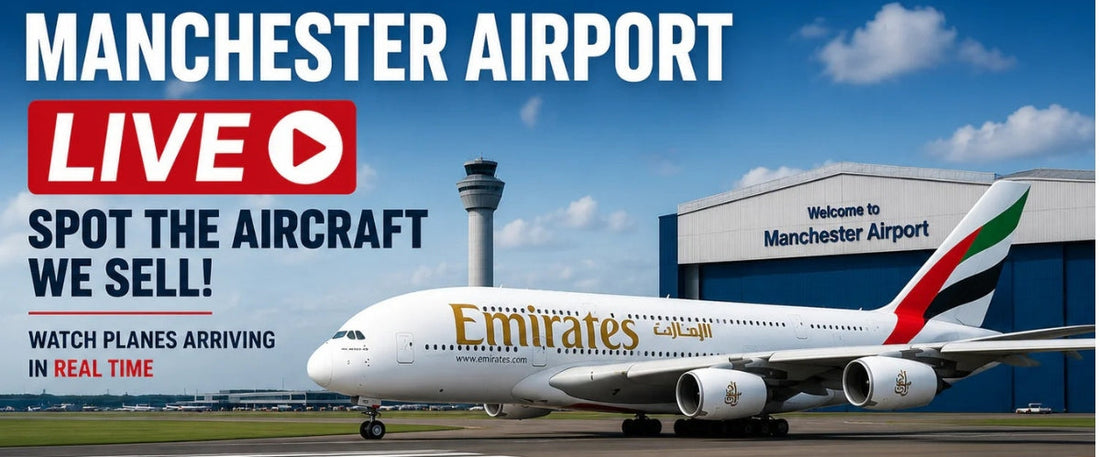 Manchester Airport LIVE – Spot the Aircraft We Sell! - Authentic Replicas & Models