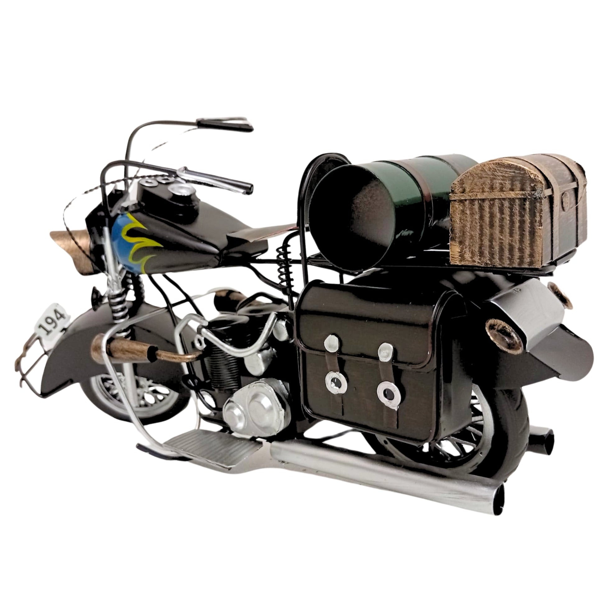 Large Assembled Motorcycle Model | Vintage Motorbike Display Piece | Home or Office - Authentic Replicas & Models