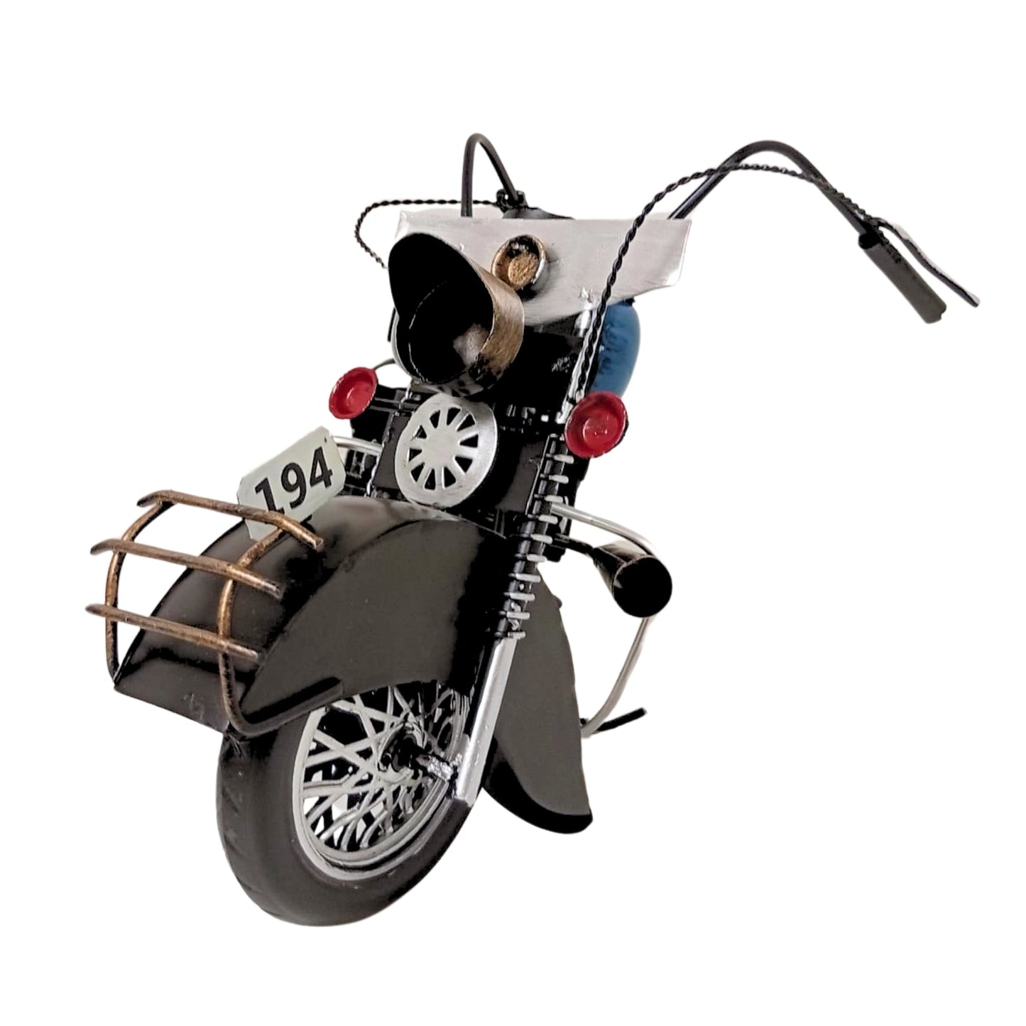 Large Assembled Motorcycle Model | Vintage Motorbike Display Piece | Home or Office - Authentic Replicas & Models