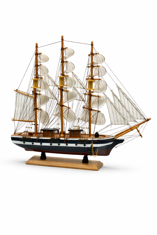 Confection Wooden Tall Ship 1M Model 50cm Nautical Sailing Display