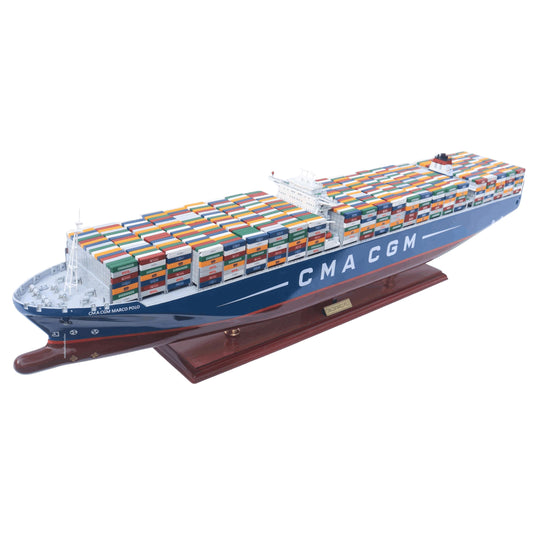 CMA CGM Marco Polo Wooden Model Ship 71 cm