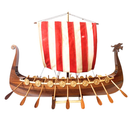 Viking Drakkar Sailing Ship Model Handmade 60cm
