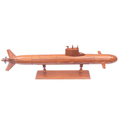 USSR Akula Class LARGE Nuclear Submarine Wooden Model | 62.5 cm