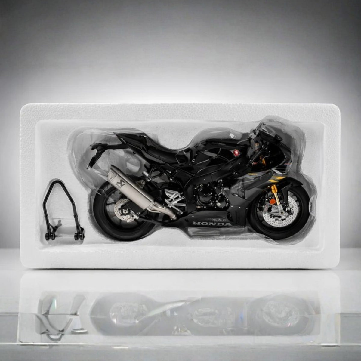 Honda CBR1000RR-R Fireblade Model LCD - 1:12 Scale Black Motorcycle Collectible