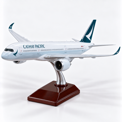 Cathay Pacific Airbus 350 Model Plane 1:142 47cm LED Display Plane With Stand