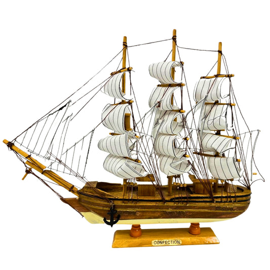 Confection Sailing Ship Model 1C – Handmade Wooden Display Ship 45 cm