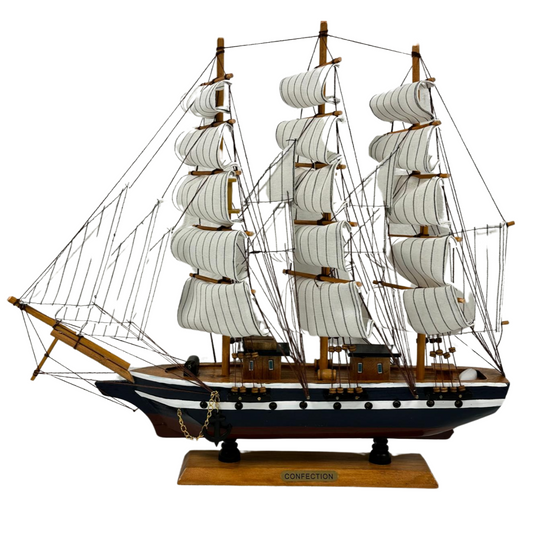 Confection Sailing Ship Model 1M – Handmade Wooden Display Ship 48 cm